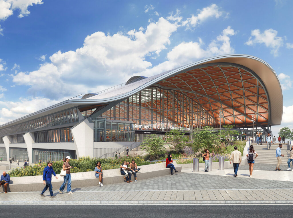 CGI image of Curzon Street Station, future home of HS2 for Birmingham